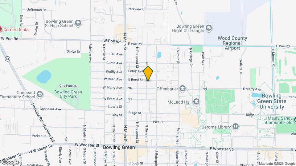 640 N Summit St Map and Location Details