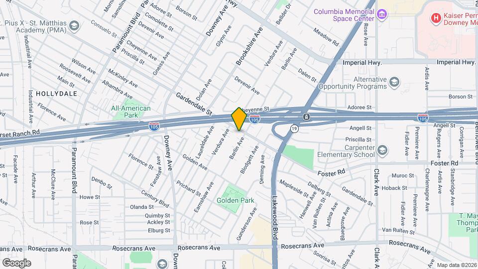 13109 Barlin Ave Map and Location Details