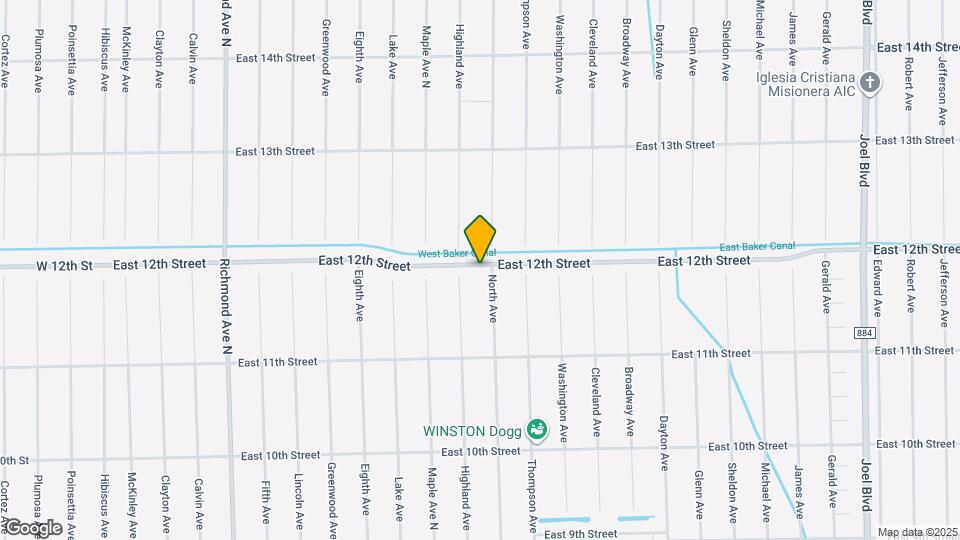 1112 East 12th Street Map and Location Details