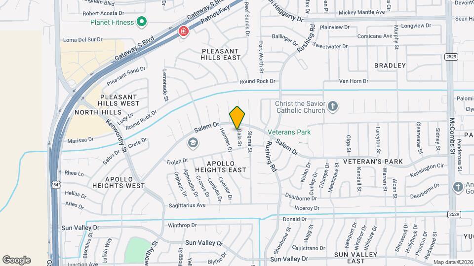 10521 Gala St Map and Location Details