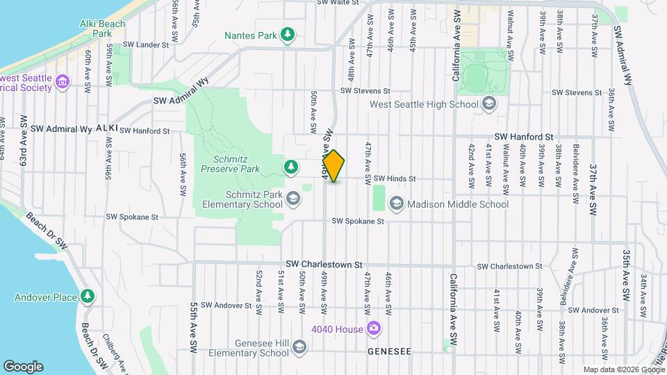 3410b 49th Ave SW Map and Location Details