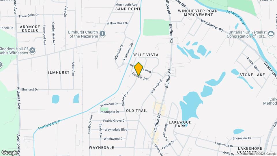 2635 Corvalis Ave Map and Location Details