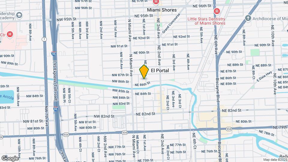 8620 NE 1st Ave Map and Location Details