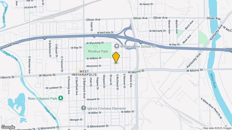 1135 S Richland St Map and Location Details