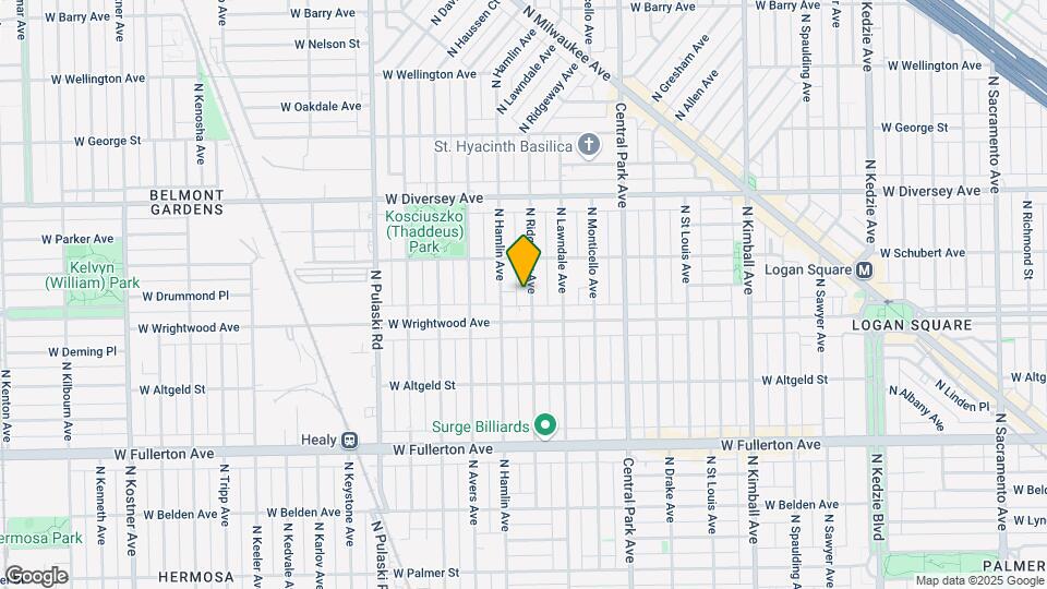2626 N Ridgeway Ave Map and Location Details