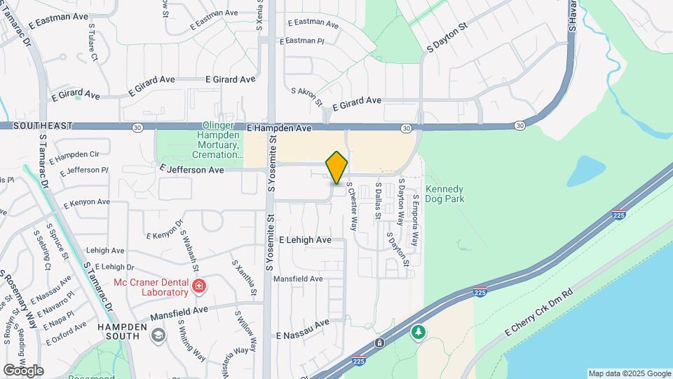 3670 S Beeler St Map and Location Details