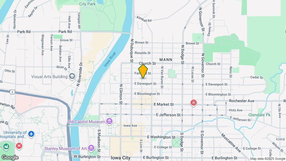 412 N Linn St Map and Location Details