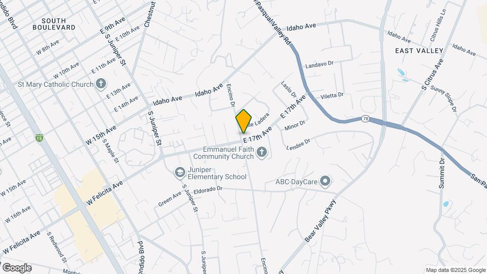 608 E 17th Ave Map and Location Details