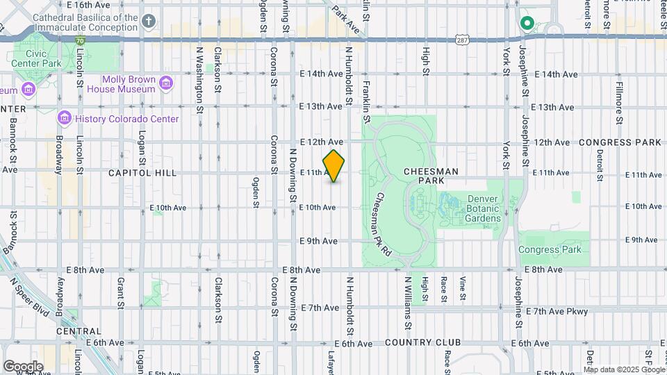 1050 N Lafayette St, Unit Majorca Condo's #302 Mapa y Detalles de la Ubicación