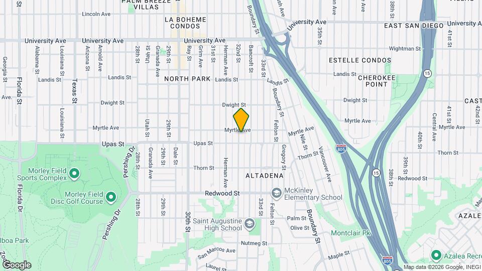 3429 32nd St Map and Location Details