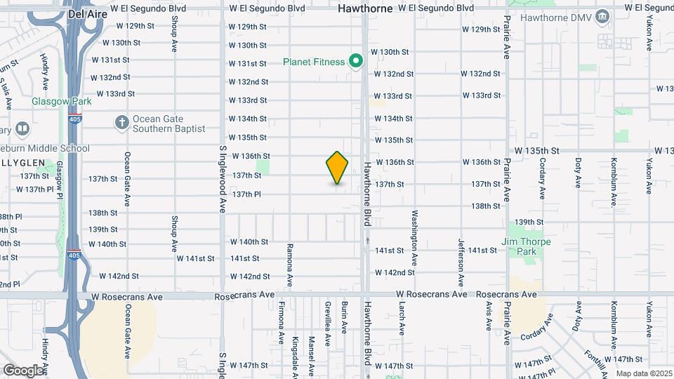 4469 W 137th Pl Mapa y Detalles de la Ubicación