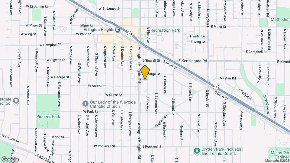 214-222 S Pine Ave Map and Location Details