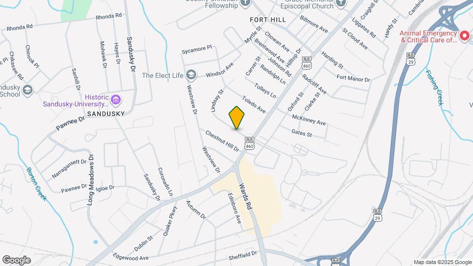 1145 Lindsay St Map and Location Details