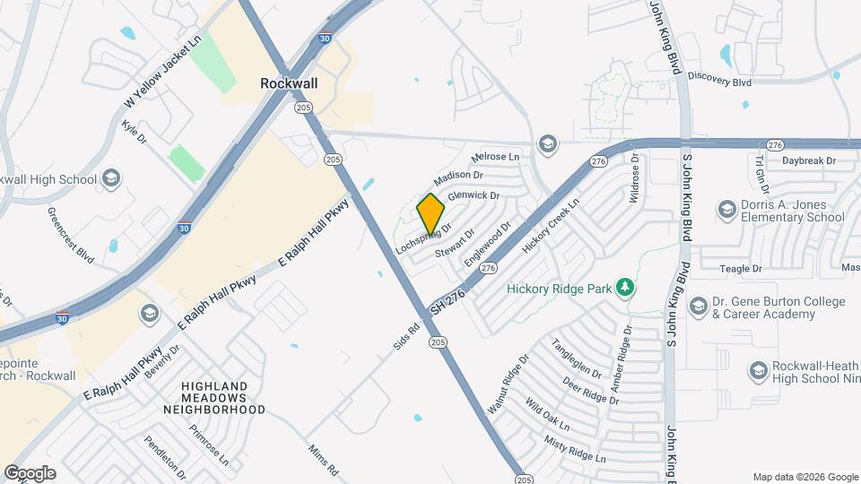 1415 Lochspring Dr Map and Location Details