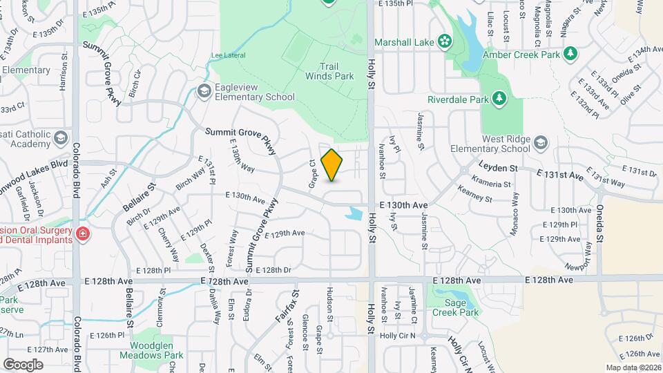 5525 E 130th Dr Map and Location Details