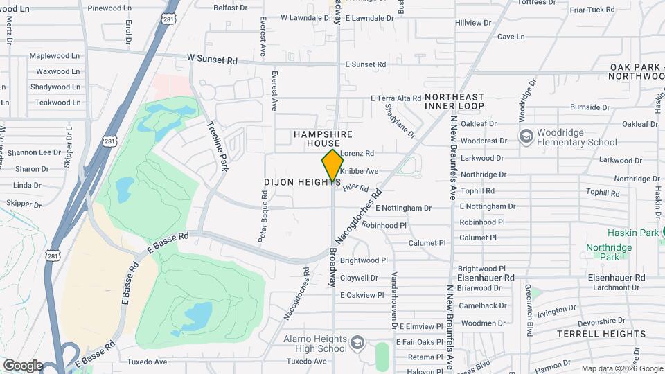 7711 Broadway Map and Location Details