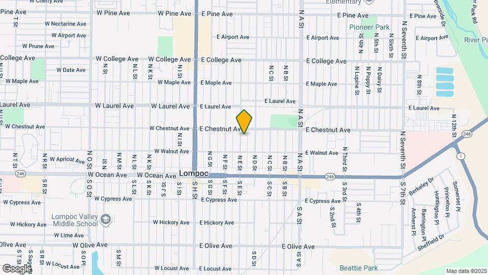 224 N E St Map and Location Details