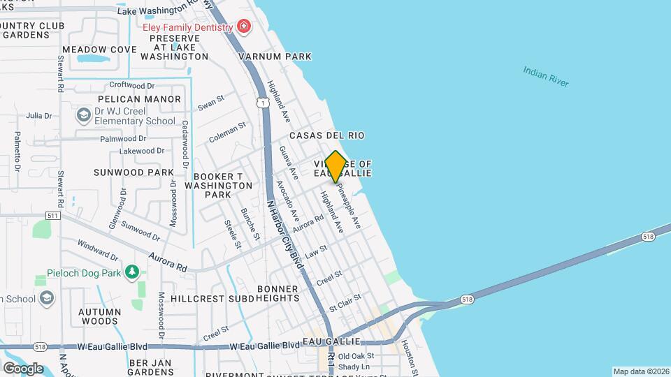 1872 Pineapple Ave Map and Location Details