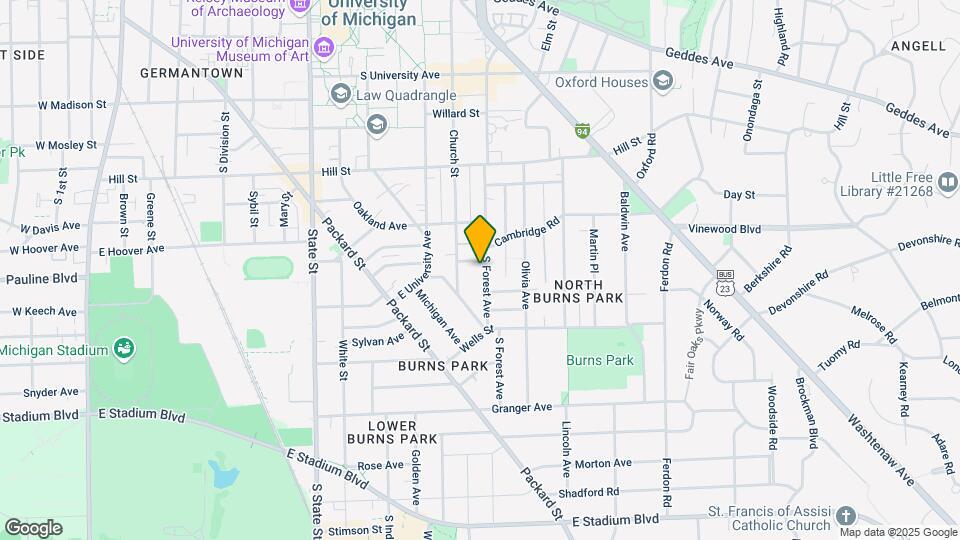 1102 S Forest Ave-Unit -1102SF Map and Location Details
