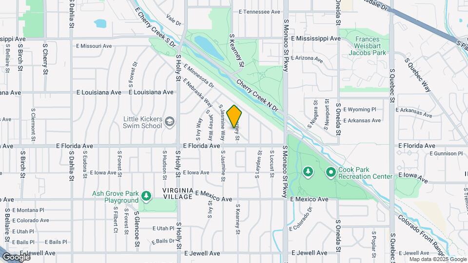 1445 S Kearney St Map and Location Details