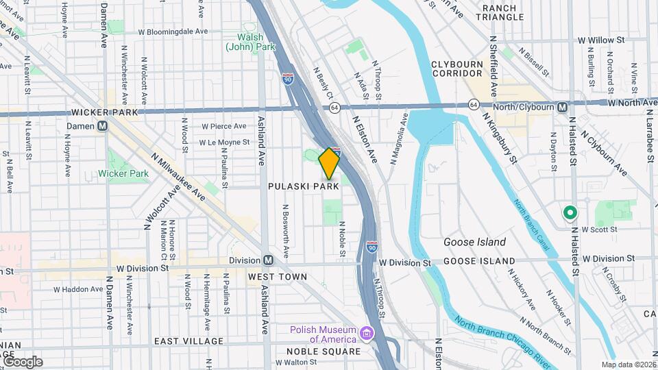 1410 W Blackhawk St Map and Location Details