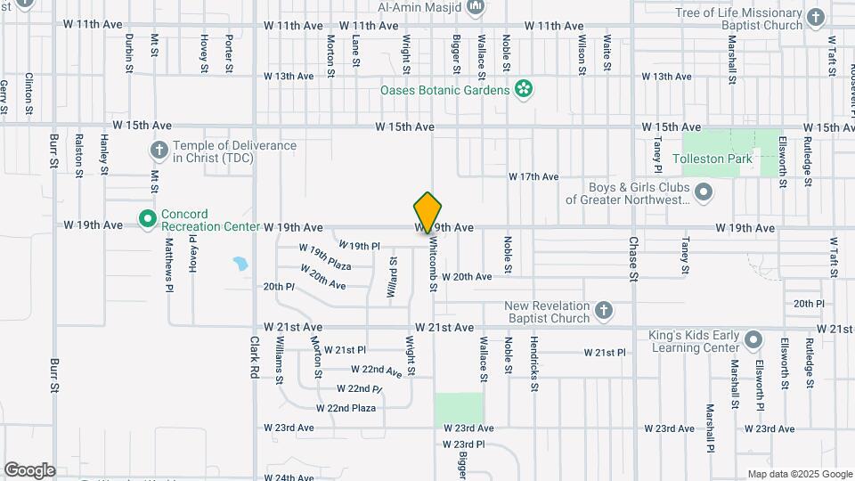 1930 Whitcomb St Mapa y Detalles de la Ubicación