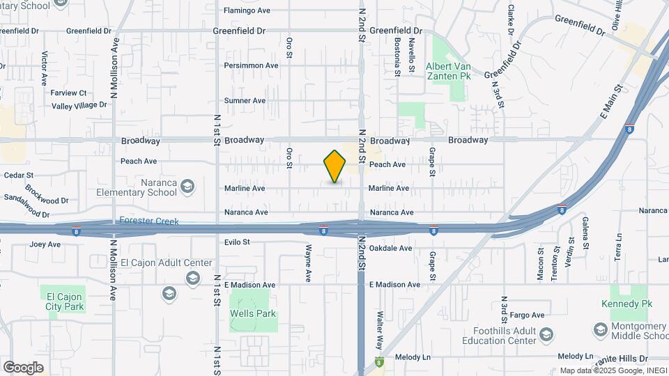 1259 Marline Ave Mapa y Detalles de la Ubicación
