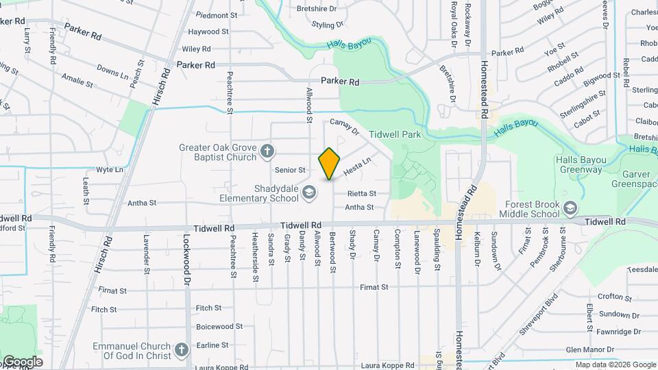 9711 Bertwood St Map and Location Details