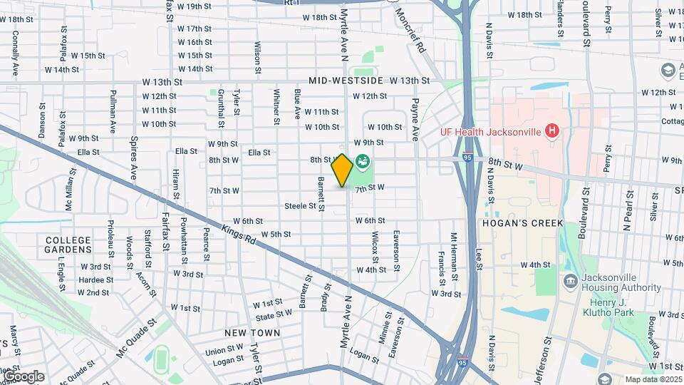 1666 Myrtle Ave Map and Location Details