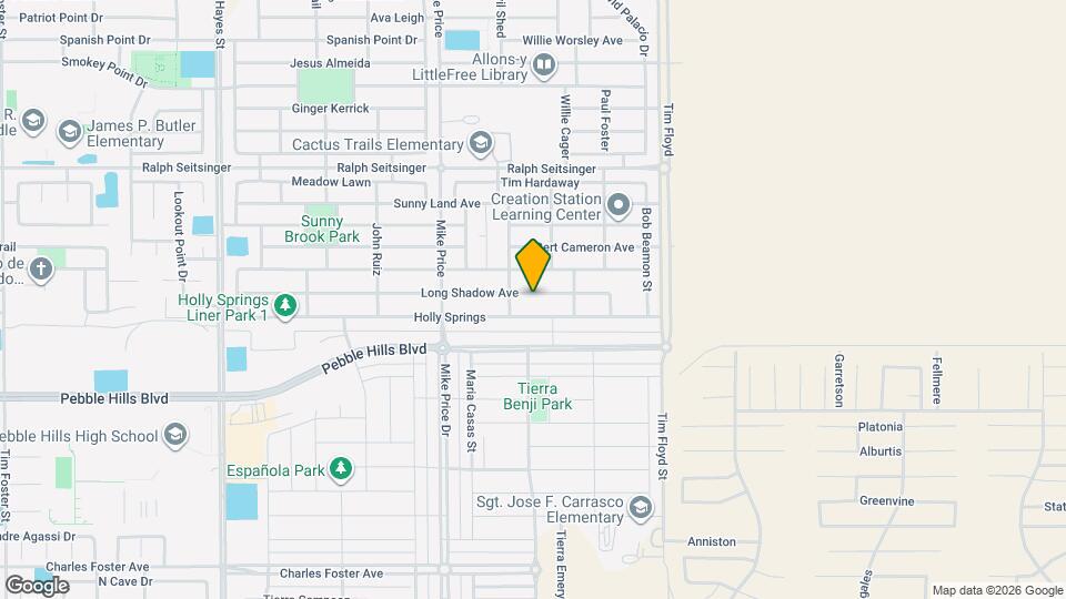 14812 Long Shadow Ave Map and Location Details