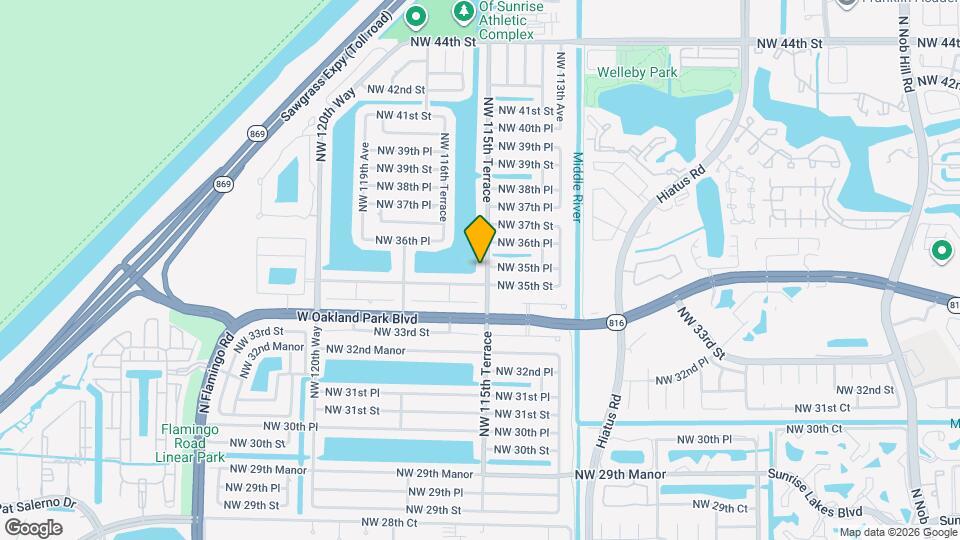 3541 NW 115th Terrace, Unit 4 Map and Location Details