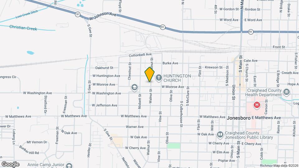 311 Walnut St Map and Location Details