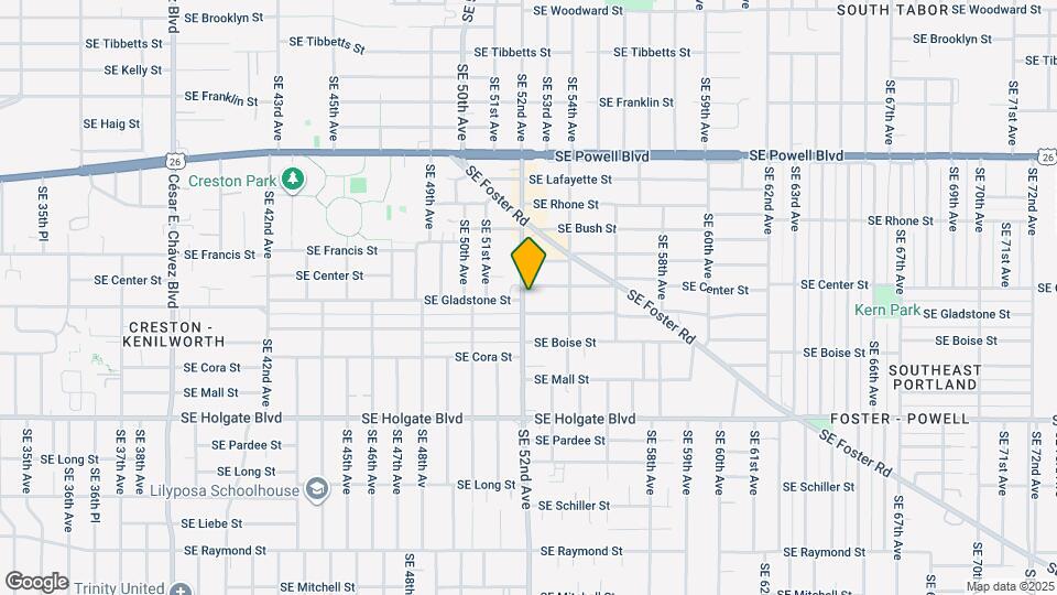 4022 SE 52nd Ave Map and Location Details