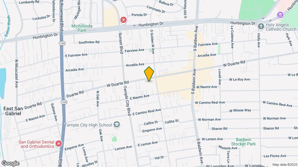 922 W Duarte Rd Map and Location Details