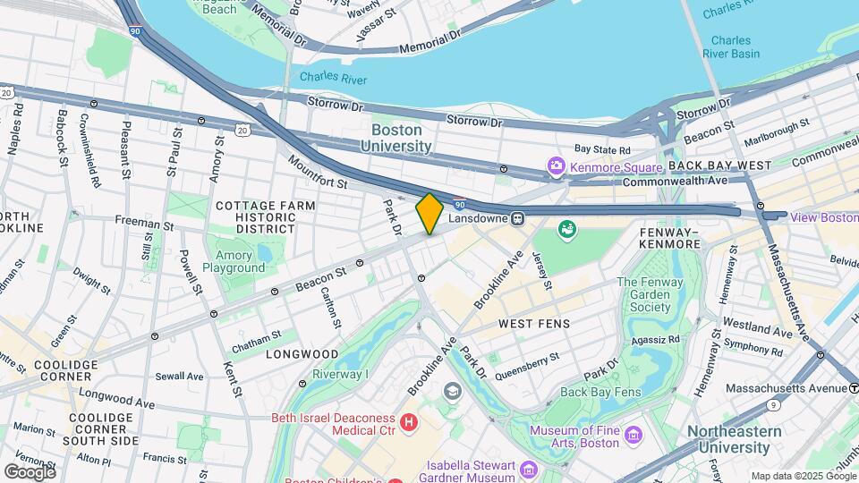 857 Beacon St, Unit 41 Map and Location Details