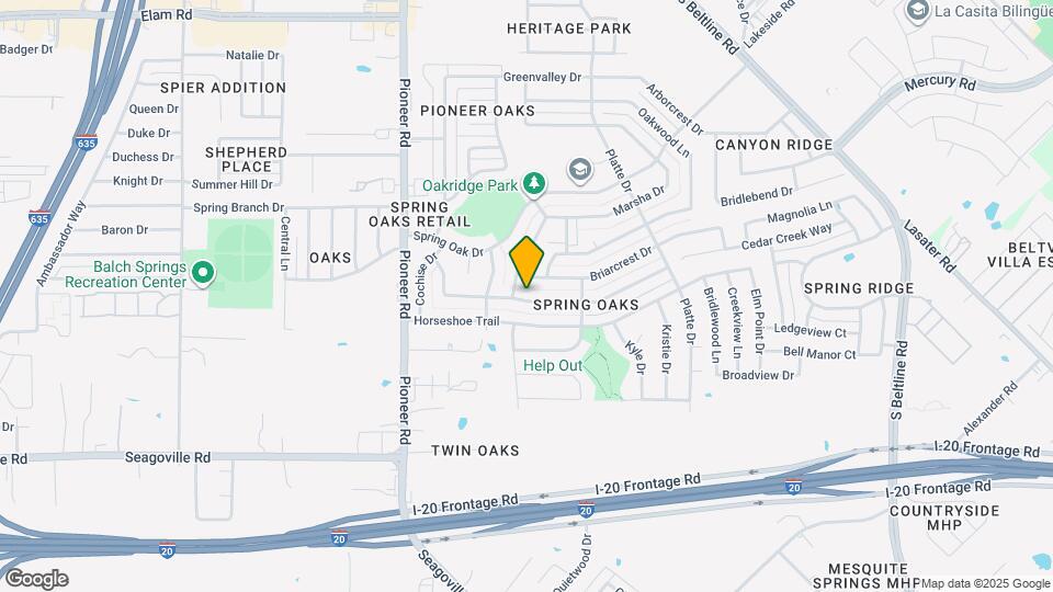 14207 Cimarron Dr Map and Location Details