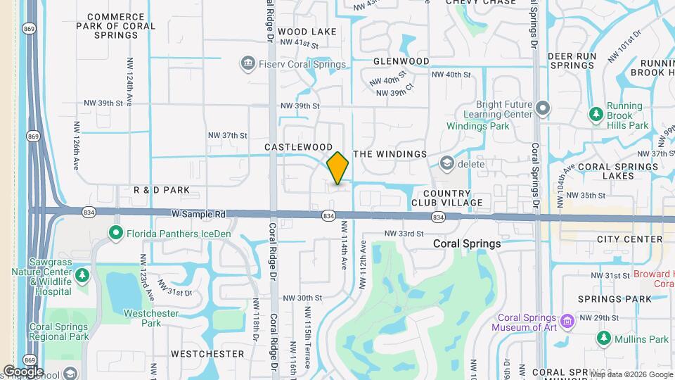11451 NW 35th St Map and Location Details