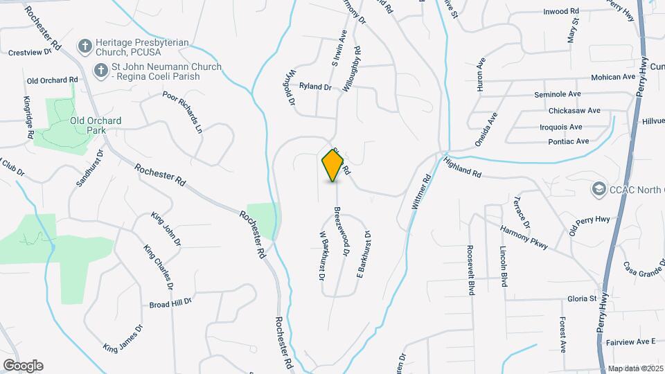 8850 Breezewood Dr Map and Location Details