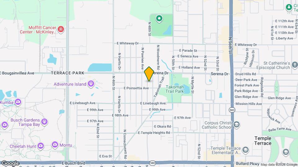 10207 N Hyaleah Rd Map and Location Details