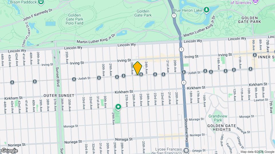 2017 Judah St Map and Location Details