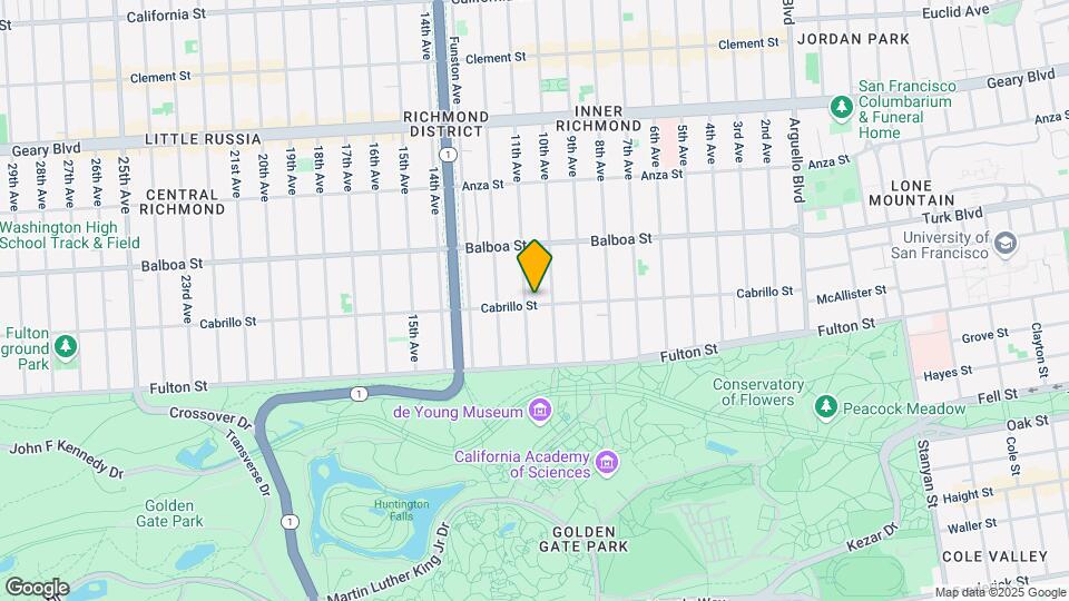 950 Cabrillo St Map and Location Details