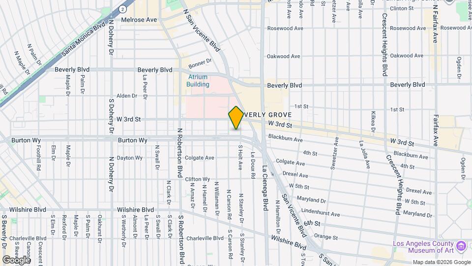 8569 Burton Wy, Unit 101 Map and Location Details