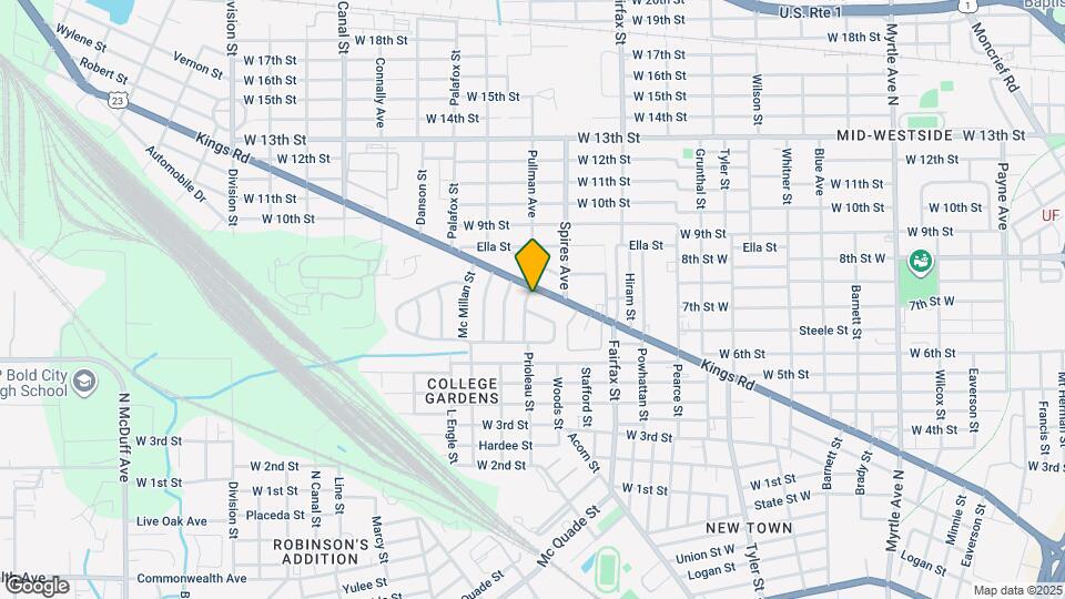 1725 Seminary St Map and Location Details