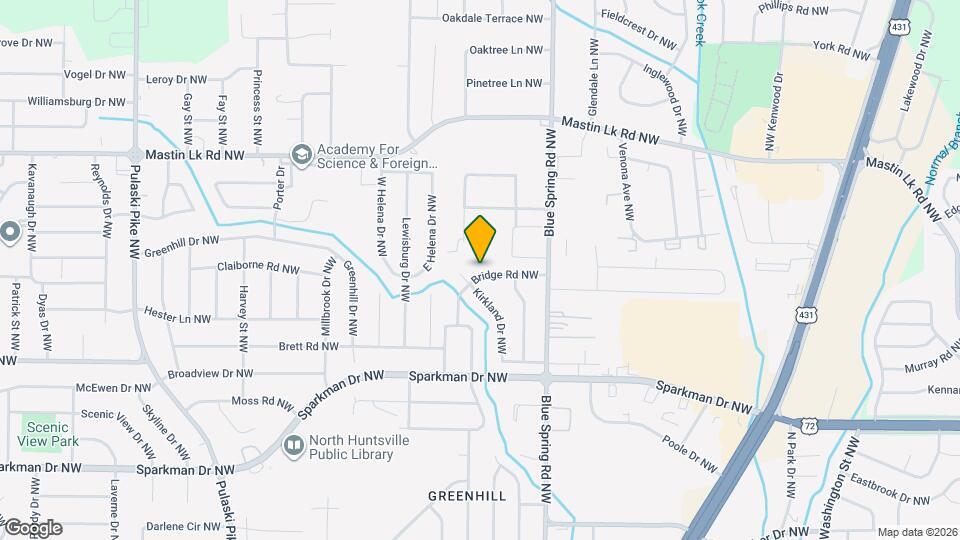 2620 Bridge Rd NW Map and Location Details