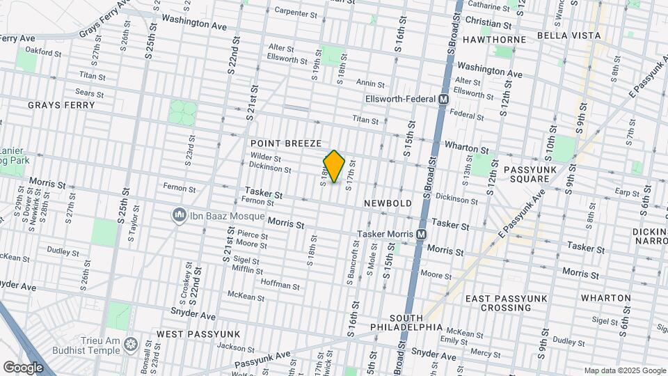 1521 S Bouvier St Map and Location Details