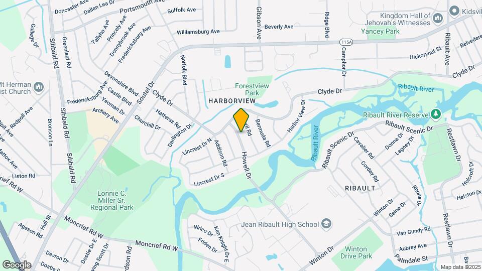 8603 Howell Dr Mapa y Detalles de la Ubicación