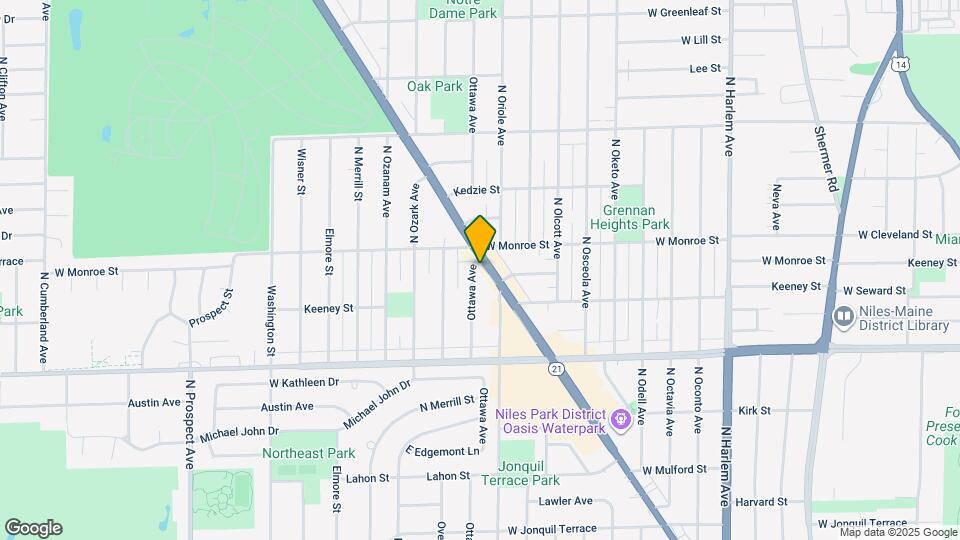 8144 1/2 N Milwaukee Ave Map and Location Details