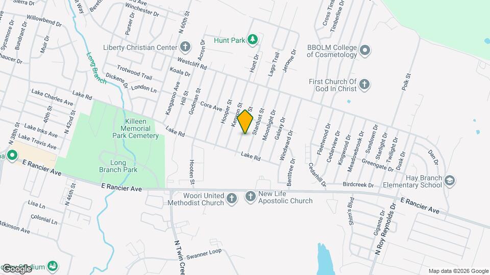 1710 Sunset St Map and Location Details