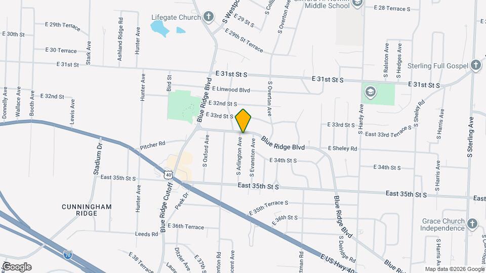 3327 S Arlington Ave Map and Location Details