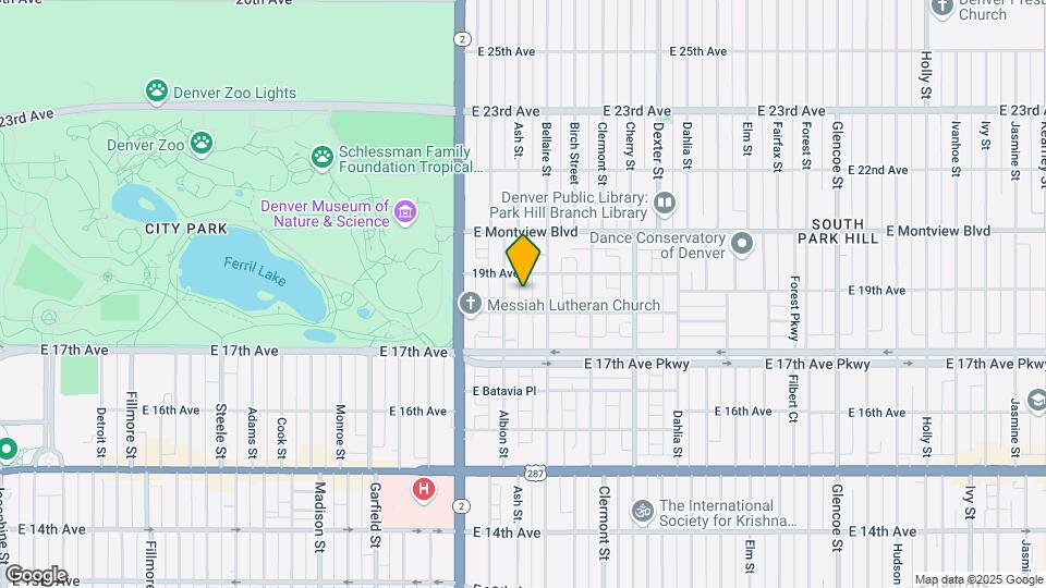 4121 E 18th Ave Map and Location Details